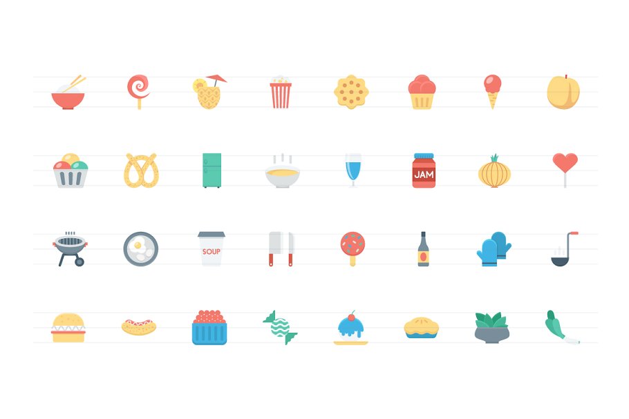 美食图标下载 184 Flat Food Icons #92