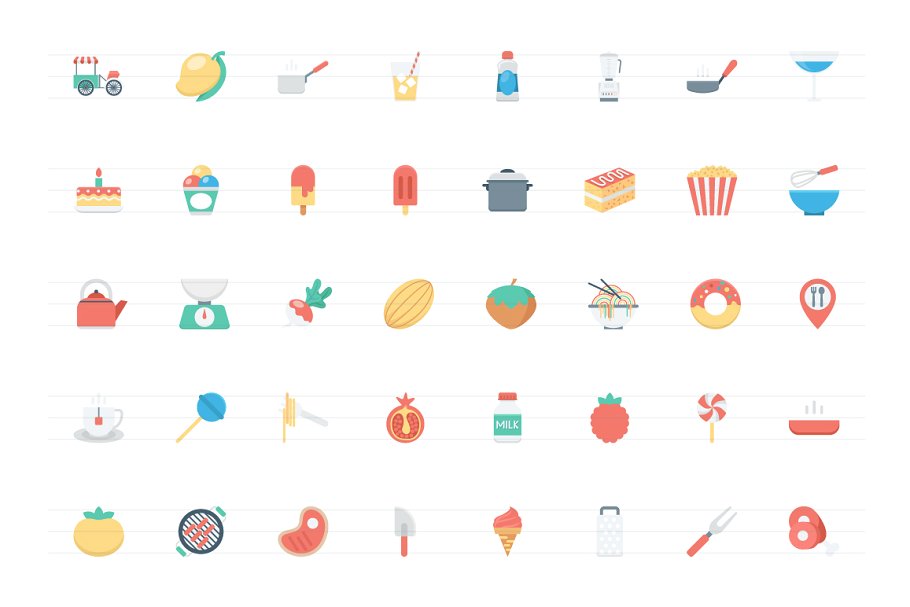 美食图标下载 184 Flat Food Icons #92