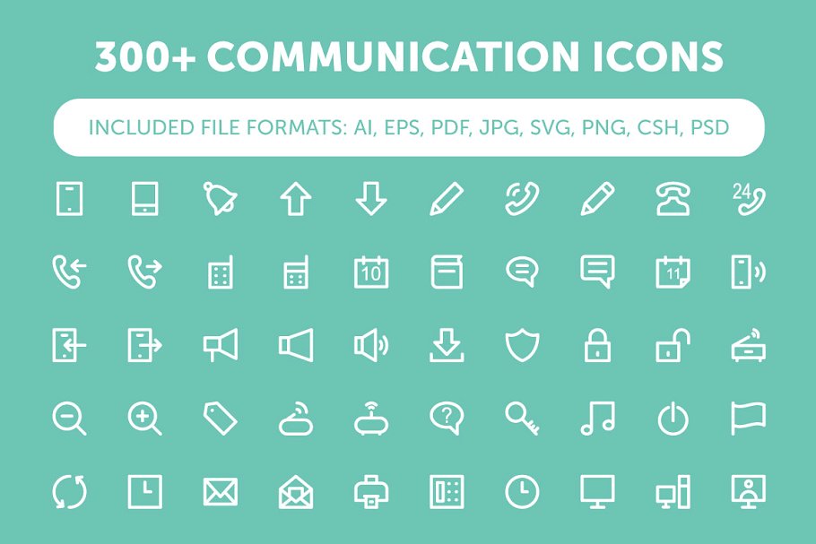 300 通讯图标素材 300  Communication