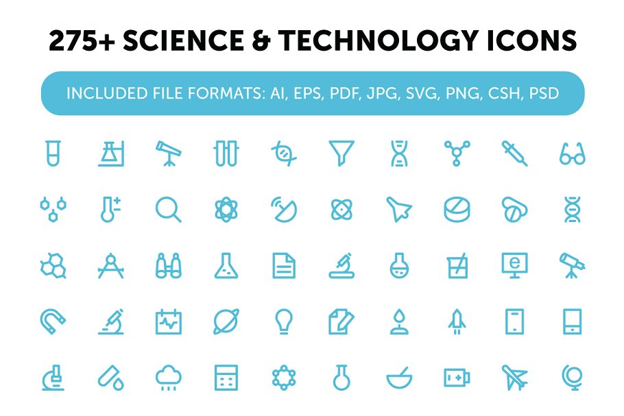 275 科学技术图标素材 Science and Techn