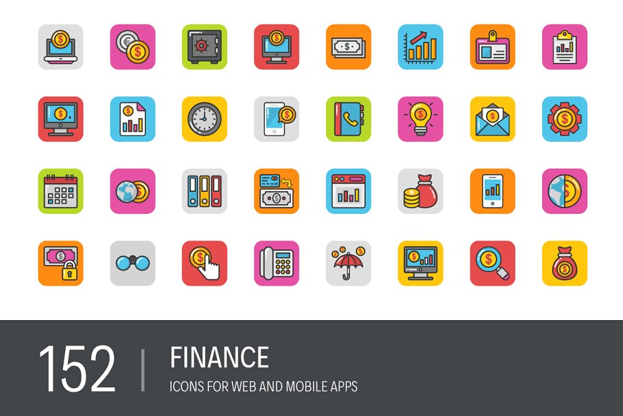 金融矢量图标素材 152 Finance Icons #13