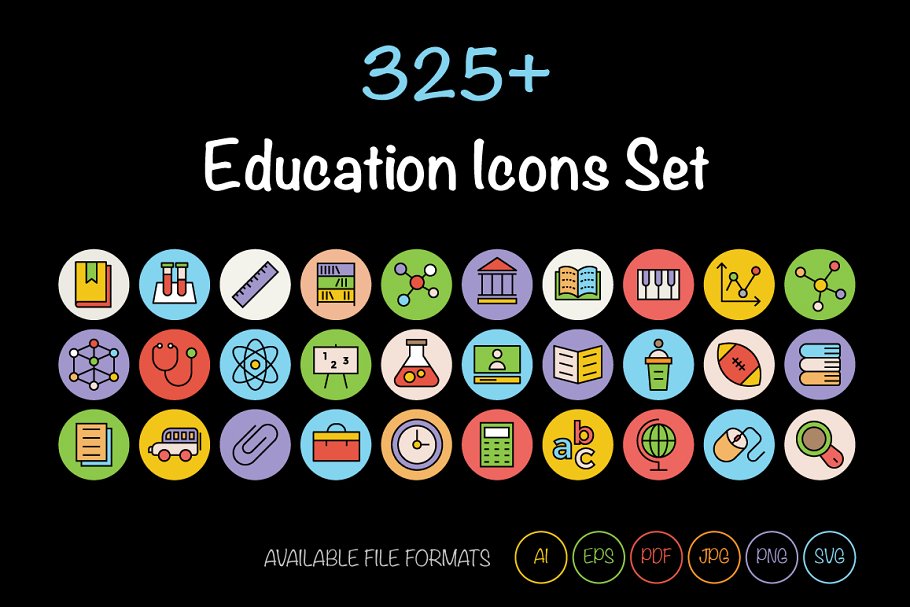 教育矢量图标下载 325  Education Icons