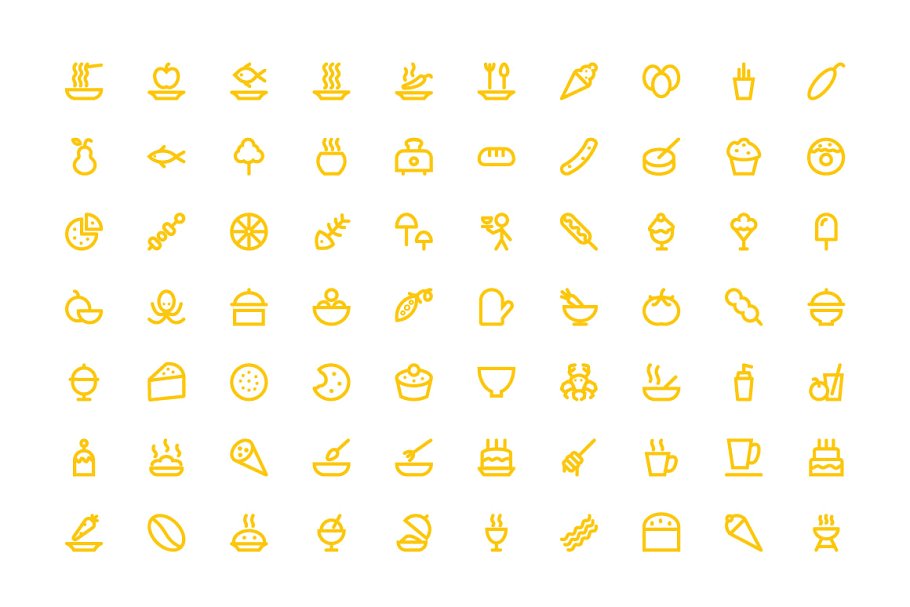 食物图标素材 325  Food Icons #139447