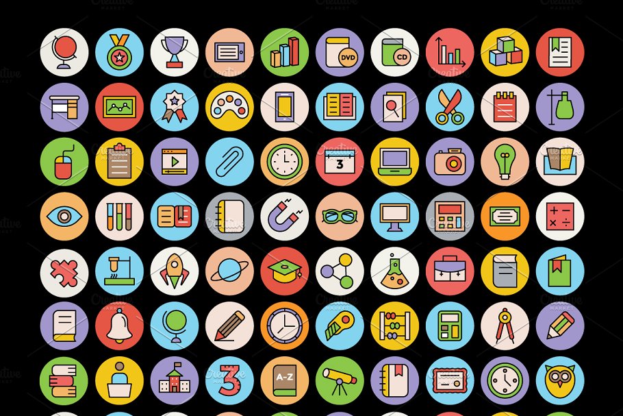 教育矢量图标下载 325  Education Icons