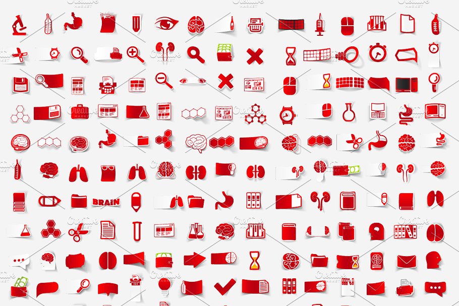 医疗矢量图标大全 216 medicine stickers