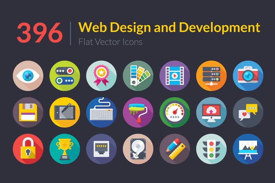 网页设计和开发图标Web Design and Develo