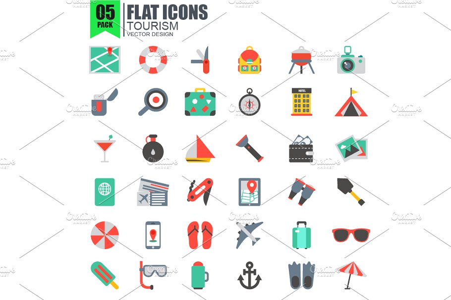 扁平化网站图标 Flat Website Icons #13