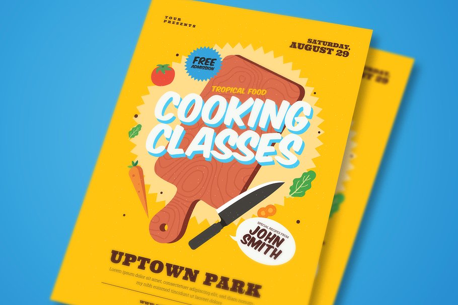 烹饪课传单制作 Cooking Classes Flyer