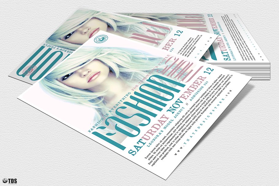 时尚海报设计模板 Fashion Show Flyer PS