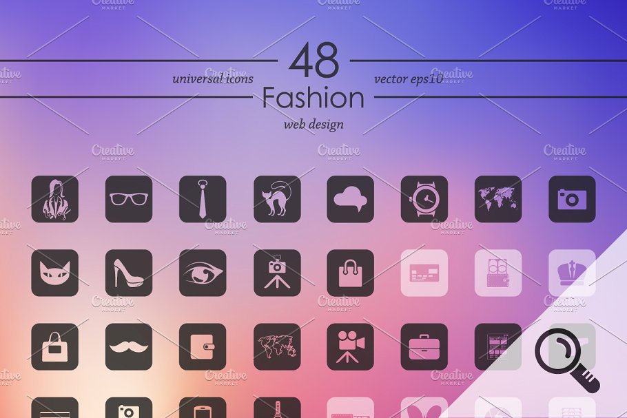 48个时尚图标 48 FASION icons #90921