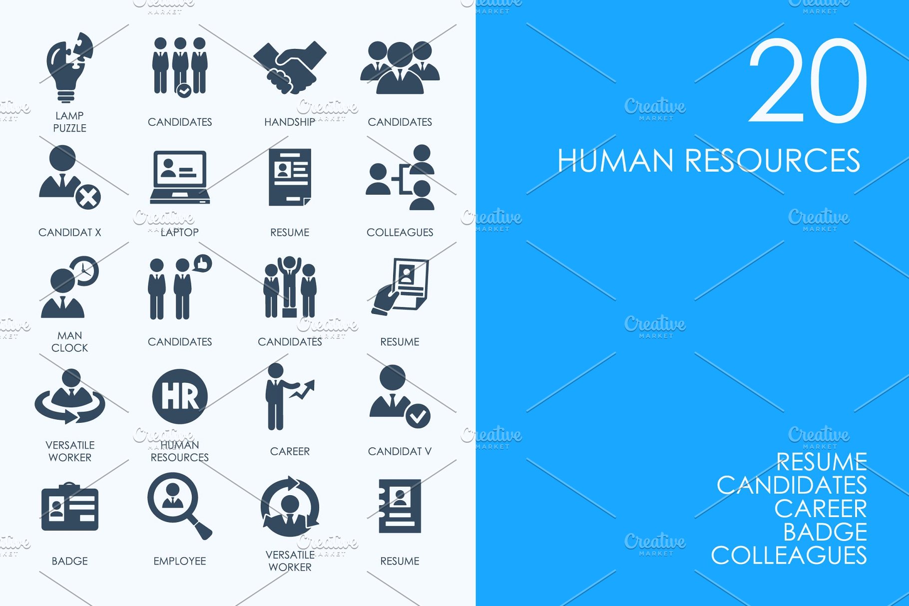 人力资源图标 Human resources icons #