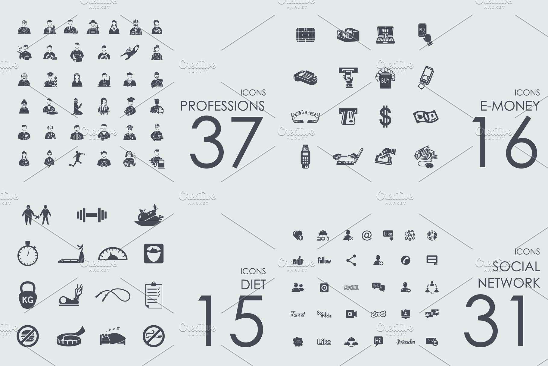 行业图标集 4000 HAMSTER Icons Libra