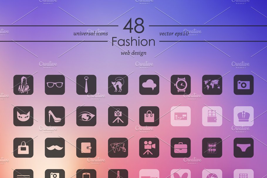 48个时尚图标 48 FASION icons #90921