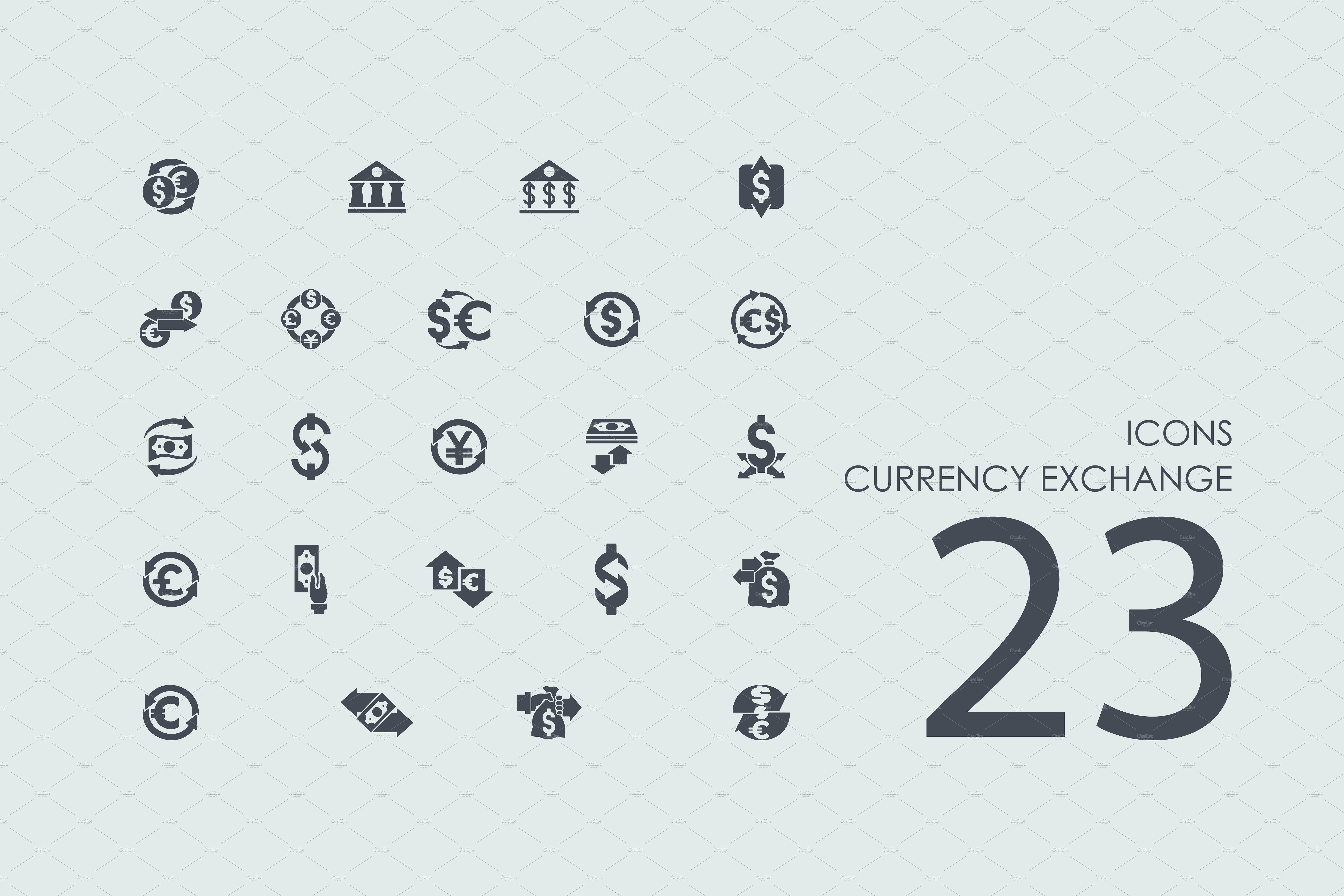 23个现金交易相关图标 23 Currency Exchan