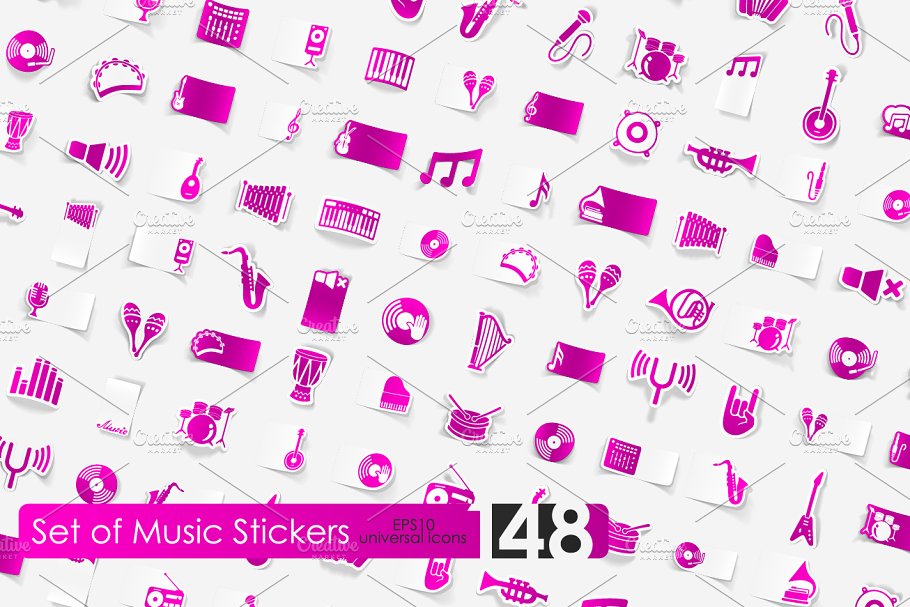 148音乐图标 148 music stickers #91