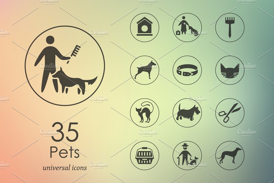 35个宠物图标 35 pets icons #91039