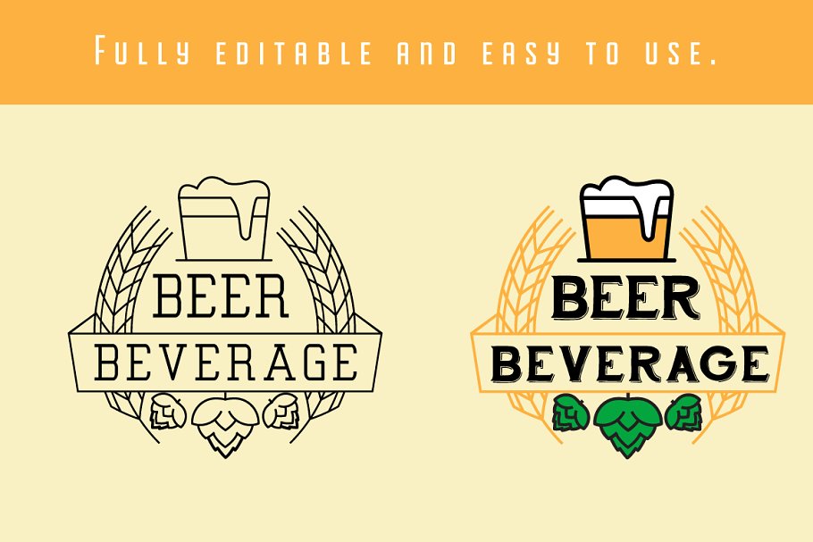 啤酒徽章和徽标 Beer Badges And Logos