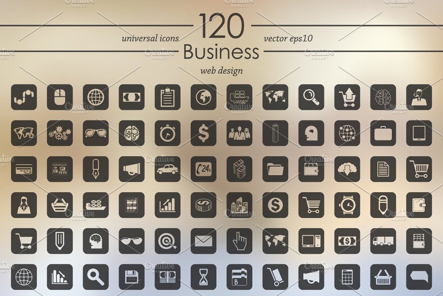 商业图标合集 120 business icons #139