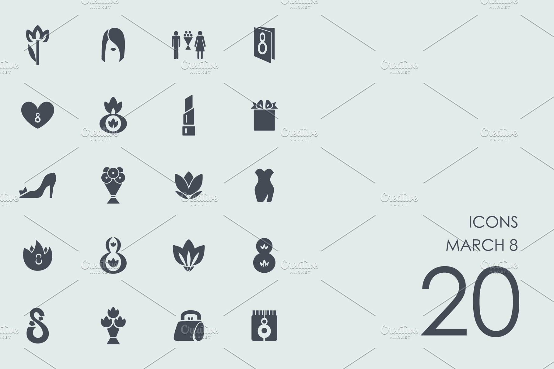 三八妇女节图标 March 8 icons #91562