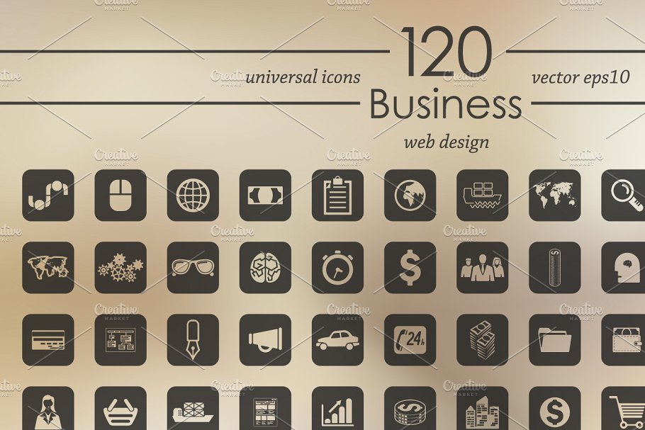 商业图标合集 120 business icons #139