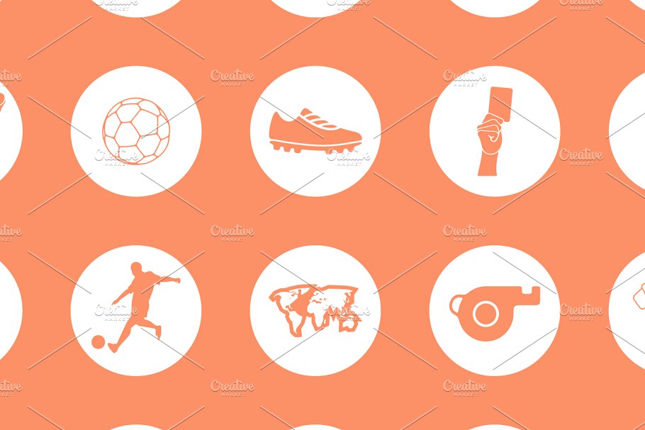 足球主题简单图标 36 FOOTBALL simple ic