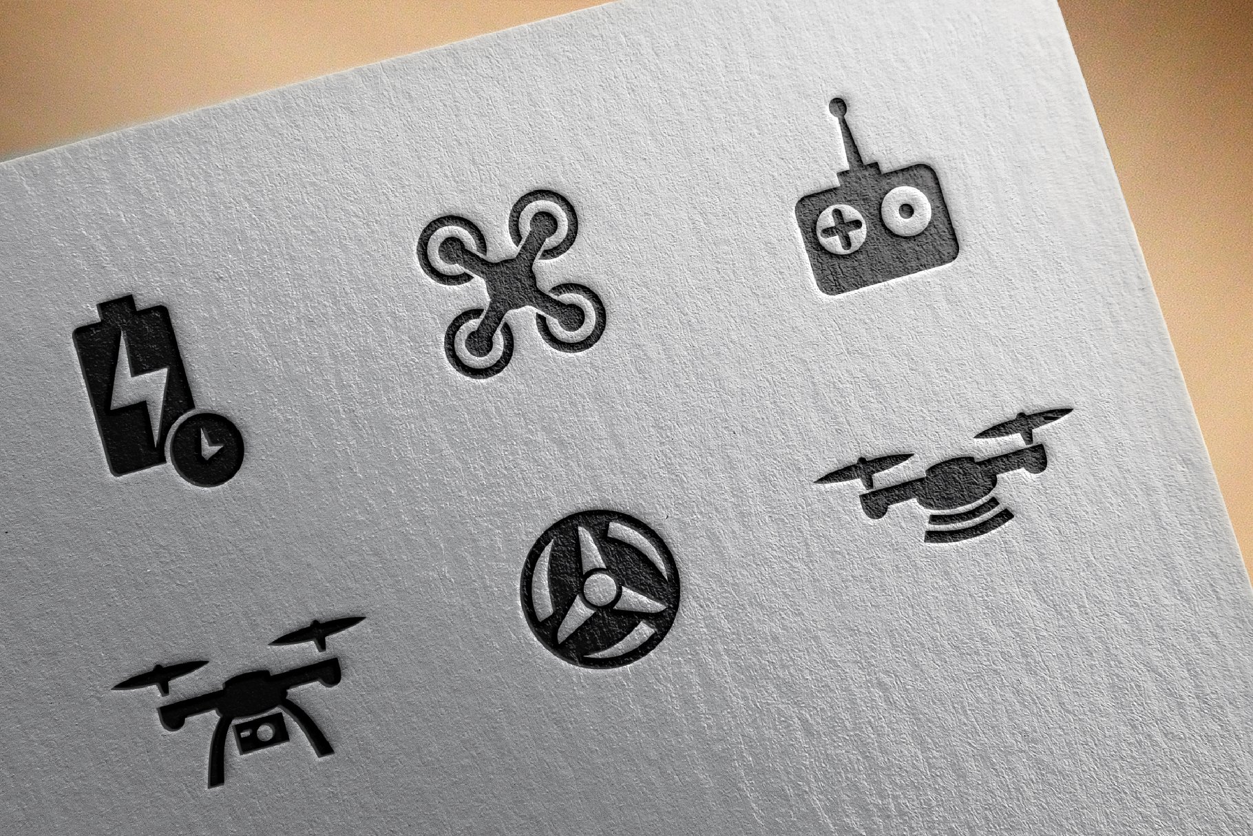 各种无人机图标 Drone icons #92314