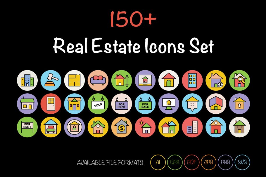 房地产图标 150  Real Estate Icons S