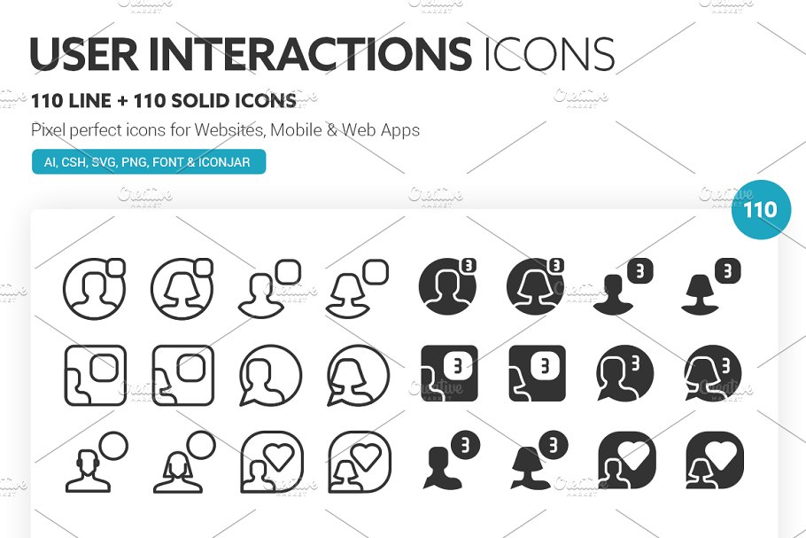 UI常用图标合集 User Interactions Ico