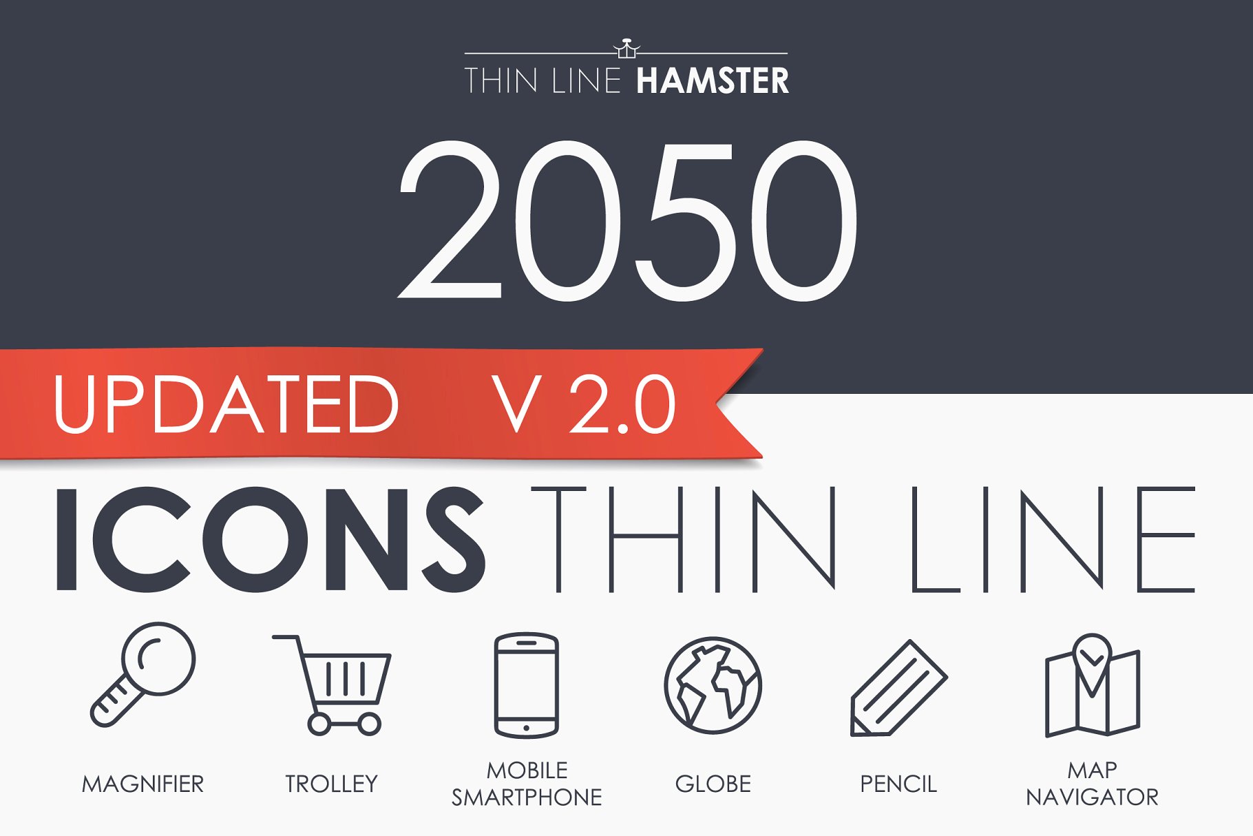 线型常用图标 Thin Line HAMSTER Icons