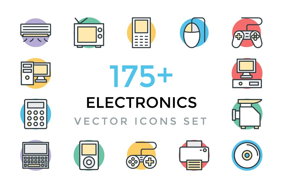 电子图标素材 175 Electronics Vector
