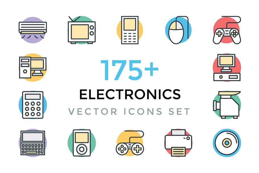 电子图标素材 175  Electronics Vector