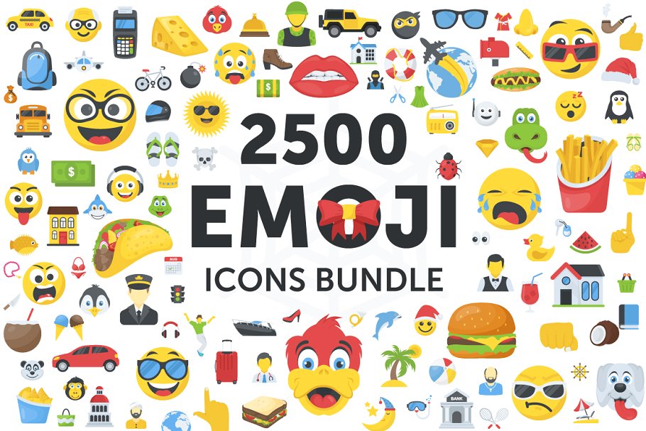 2500个表情图标合集 2500 Emoji Icons B