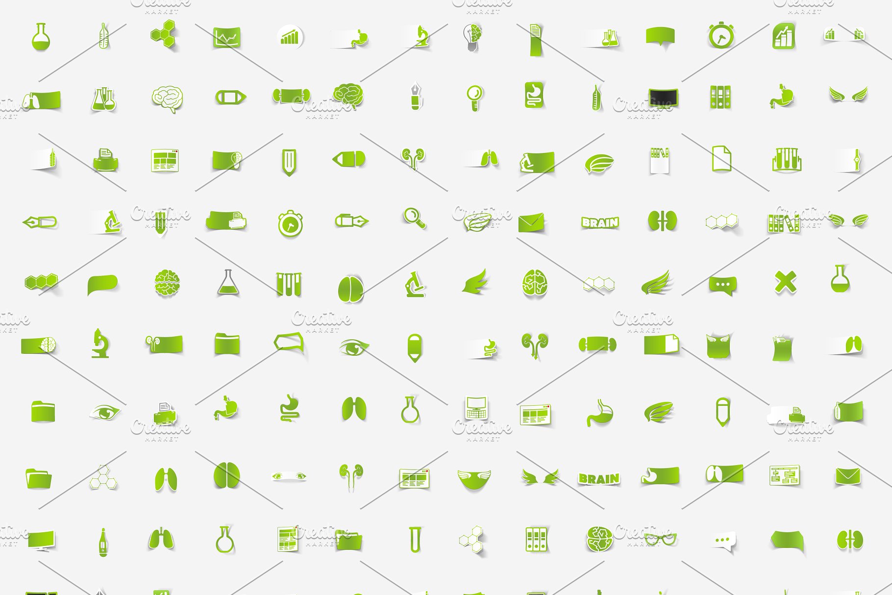 医学图标套装 Medicine 600 icons 9 in