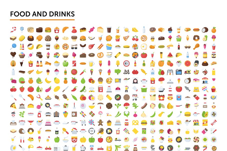 2500个表情图标合集 2500 Emoji Icons B