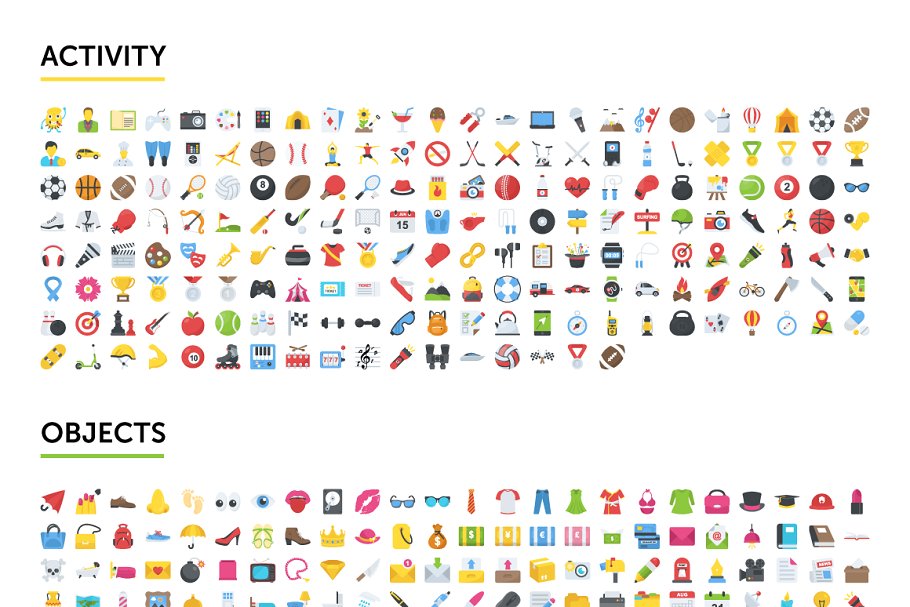 2500个表情图标合集 2500 Emoji Icons B