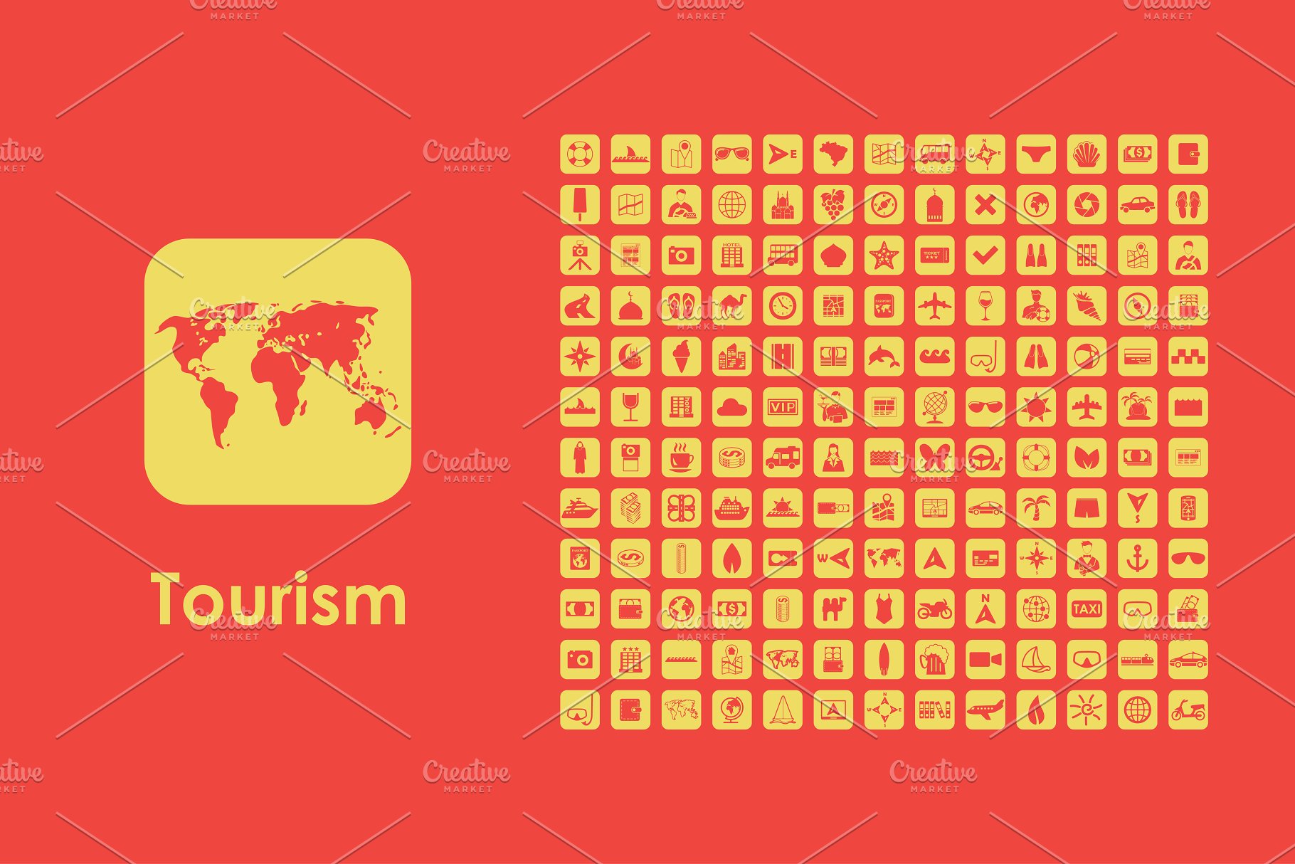 旅游图标 Tourism icons #91232