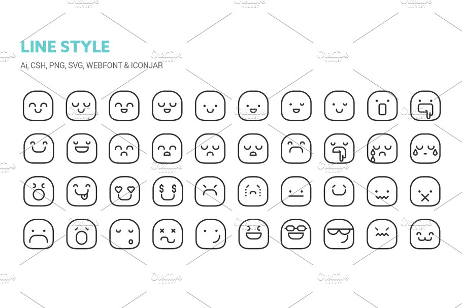 表情图标 Smileys Icons #91642