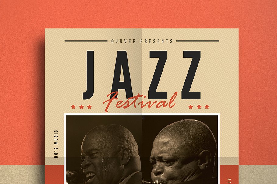 怀旧爵士音乐节宣传单 Old Jazz Festival F