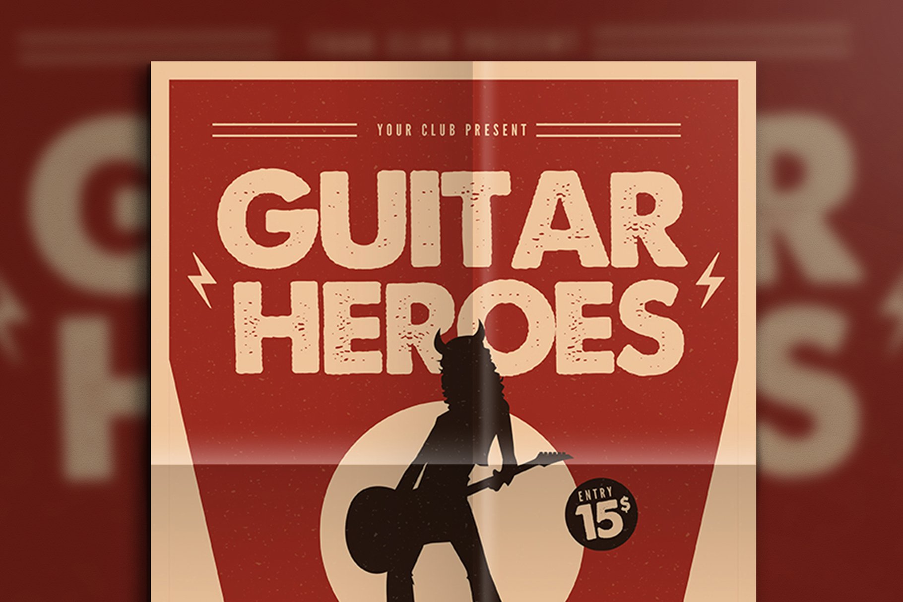 吉他英雄海报图片 Guitar Heroes Flyer #