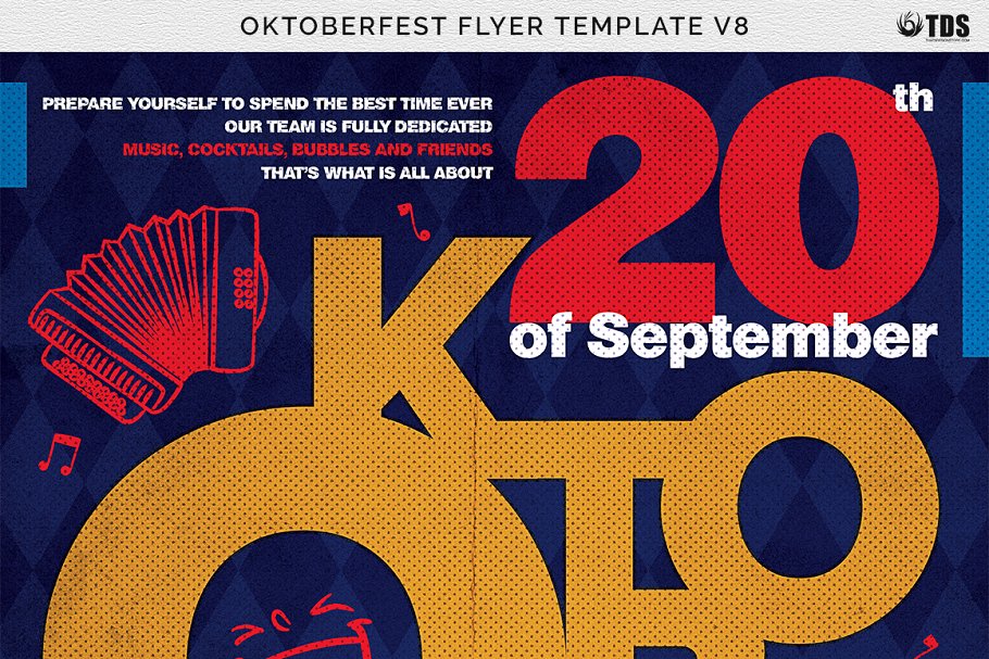 啤酒节传单PSD模板v8 Oktoberfest Flyer