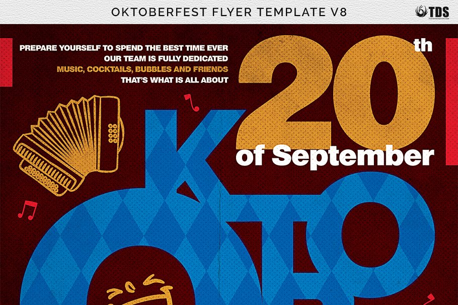 啤酒节传单PSD模板v8 Oktoberfest Flyer
