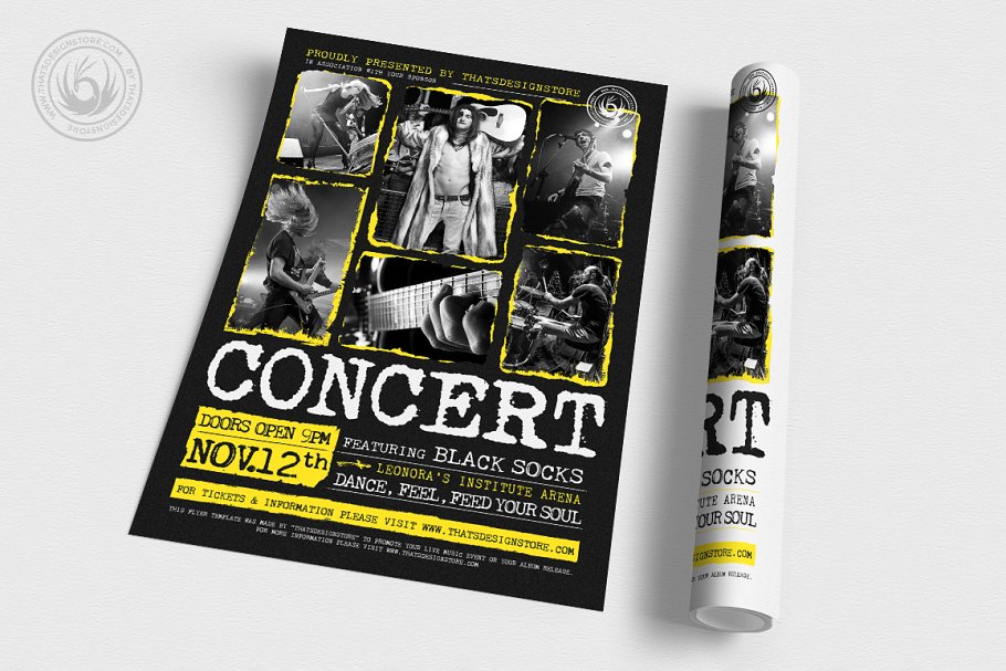 音乐聚会海报模板 Live Concert Flyer #