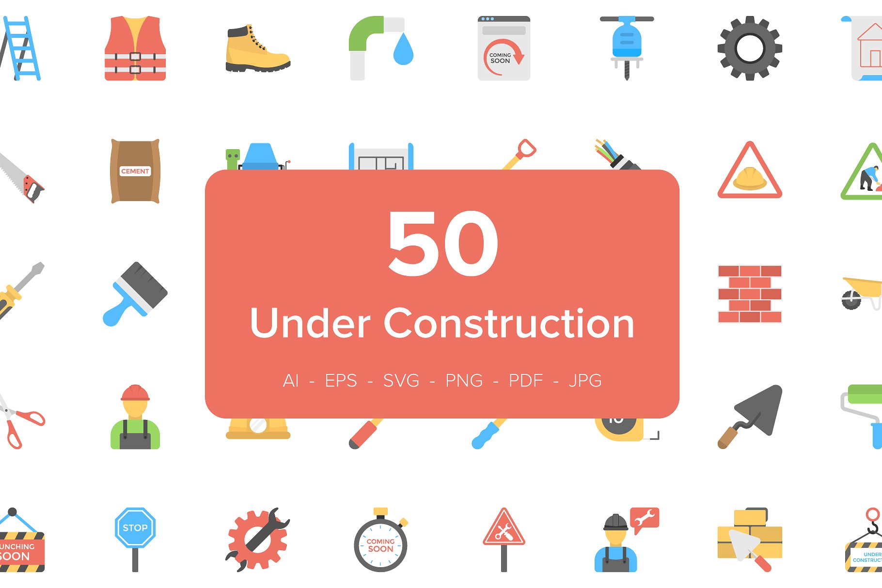 建筑工人图标 50 Under Construction F