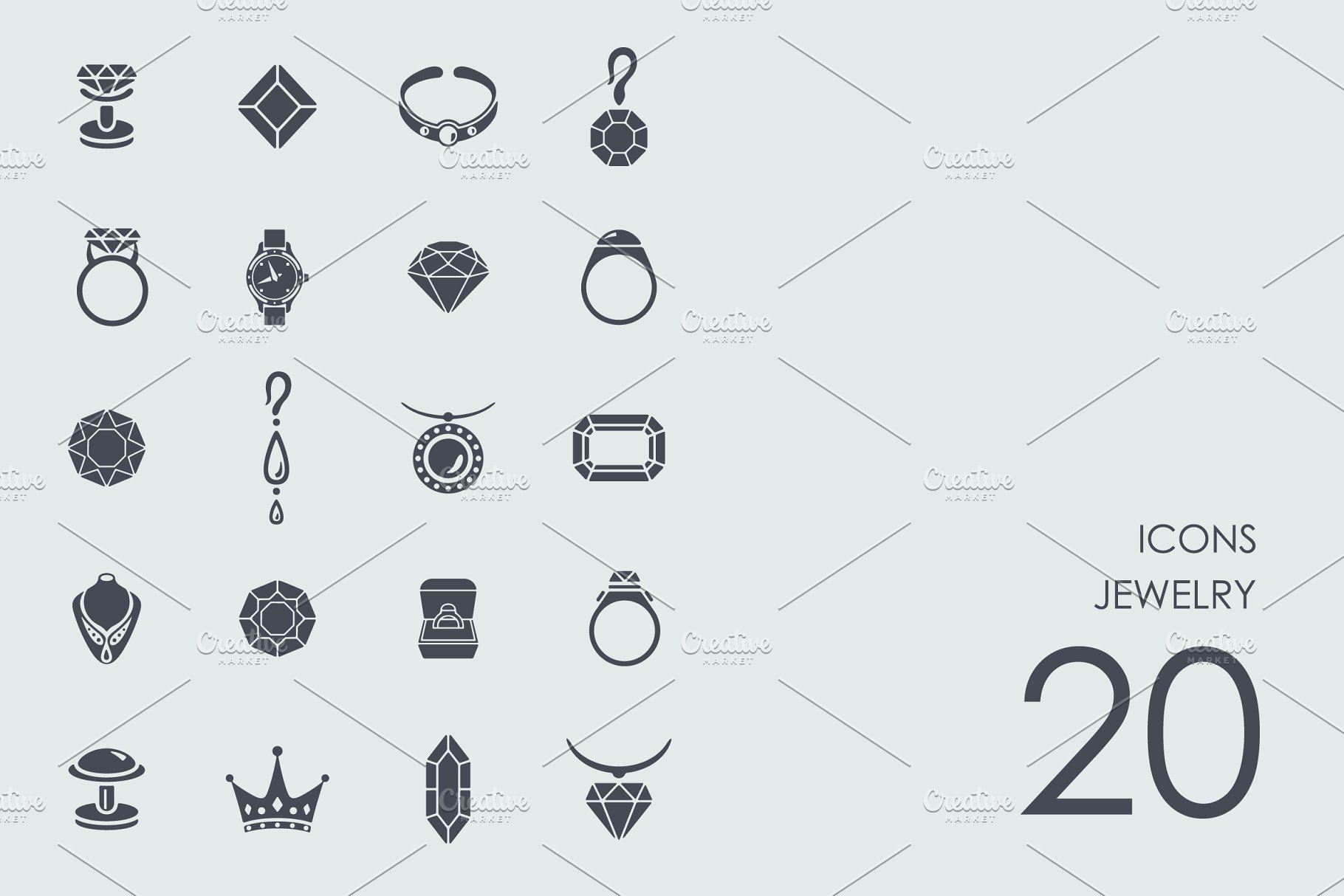 珠宝图标合集 Jewelry icons #91440