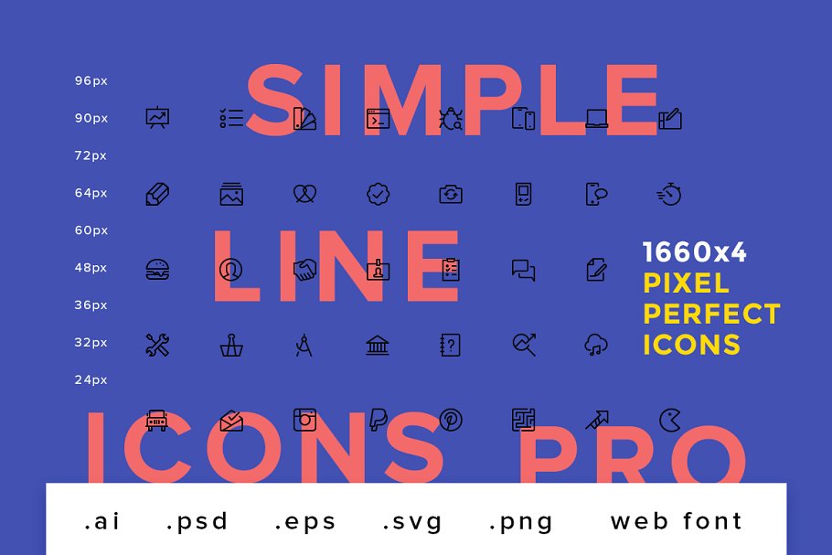 简单线条图标 Simple Line Icons Pro #