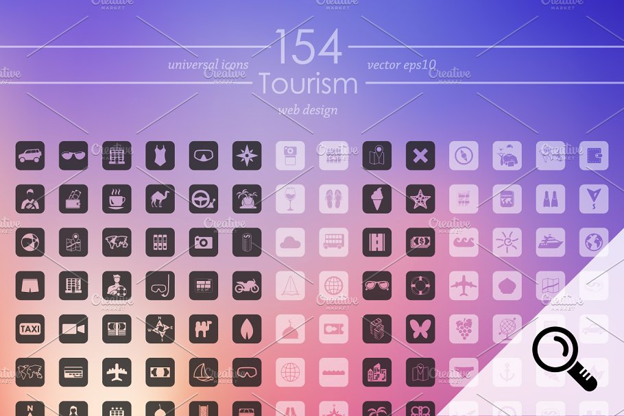 旅行图标合集 154 TOURISM icons #9223