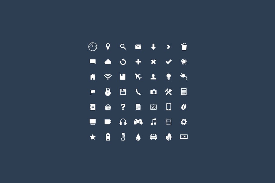 扁平化的图标合集 Flat Icon Set #92423