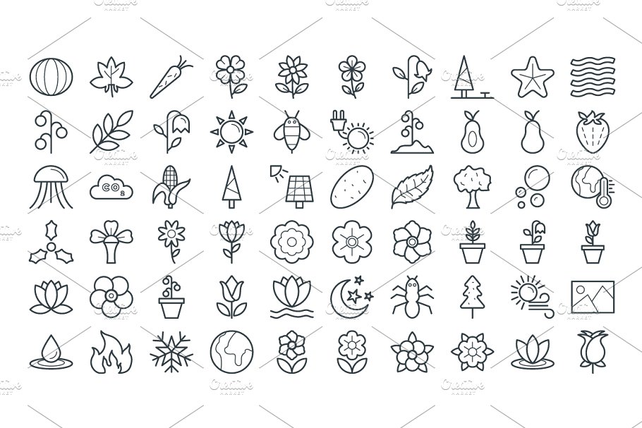 自然矢量图标 125  Nature Vector Icon