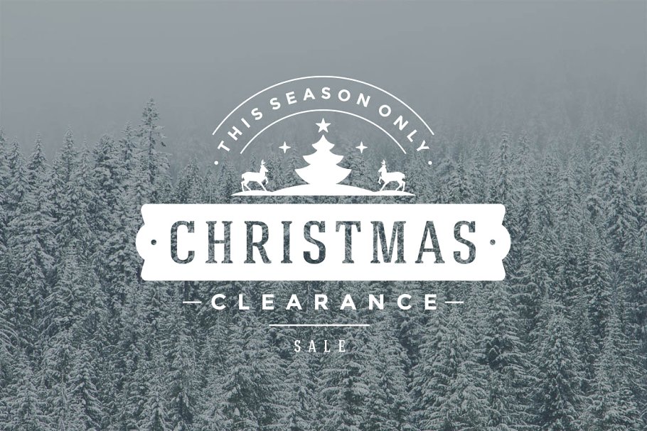 9圣诞节销售海报 30 Christmas Sale Lab