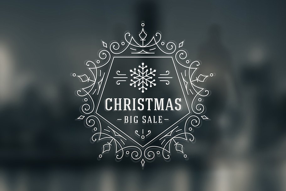 9圣诞节销售海报 30 Christmas Sale Lab